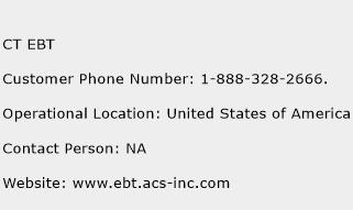 CT EBT Phone Number Customer Service