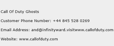 Call Of Duty Ghosts Phone Number Customer Service