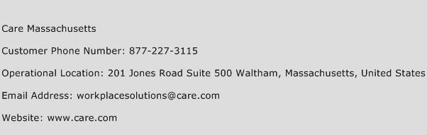 Care Massachusetts Phone Number Customer Service