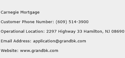 Carnegie Mortgage Phone Number Customer Service
