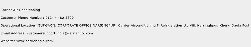 Carrier Air Conditioning Phone Number Customer Service