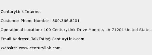 CenturyLink Internet Phone Number Customer Service