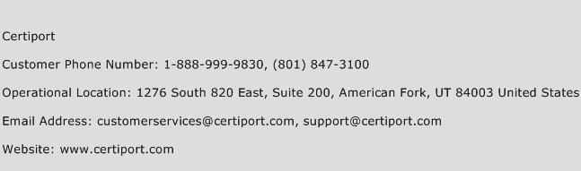 Certiport Phone Number Customer Service