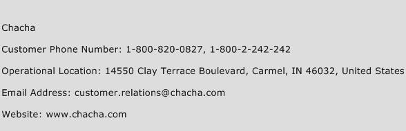 Chacha Phone Number Customer Service