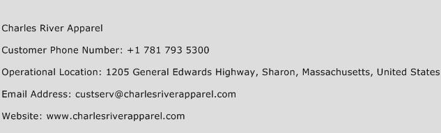 Charles River Apparel Phone Number Customer Service