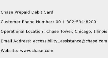 Chase Prepaid Debit Card Phone Number Customer Service
