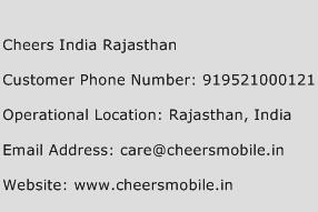 Cheers India Rajasthan Phone Number Customer Service