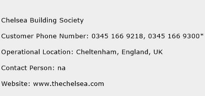 Chelsea Building Society Phone Number Customer Service