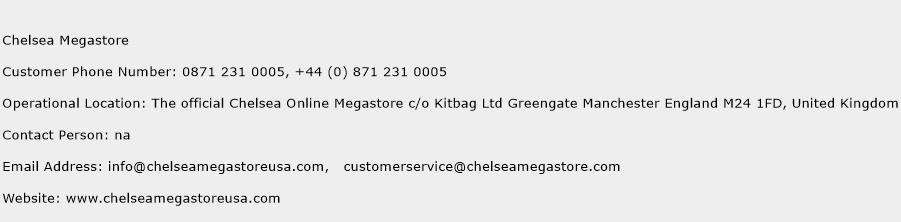 Chelsea Megastore Phone Number Customer Service