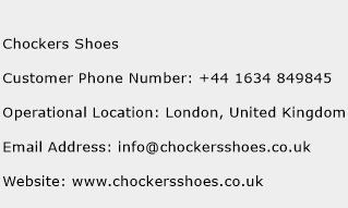 Chockers Shoes Phone Number Customer Service