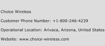 Choice Wireless Phone Number Customer Service