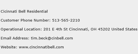 Cicinnati Bell Residential Phone Number Customer Service