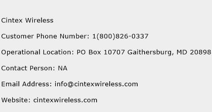 Cintex Wireless Phone Number Customer Service