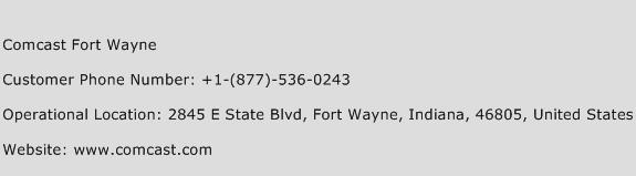 Comcast Fort Wayne Phone Number Customer Service