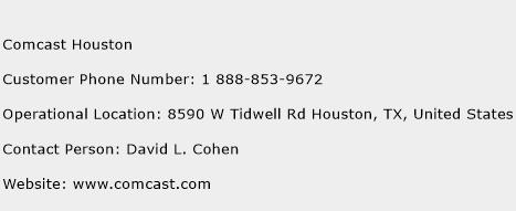 Comcast Houston Phone Number Customer Service