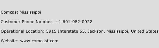 Comcast Mississippi Phone Number Customer Service