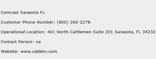 Comcast Sarasota FL Phone Number Customer Service
