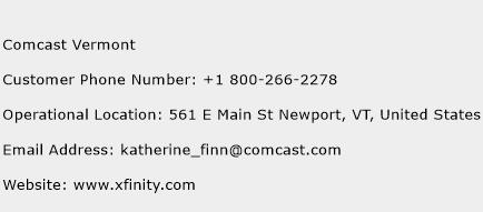Comcast Vermont Phone Number Customer Service