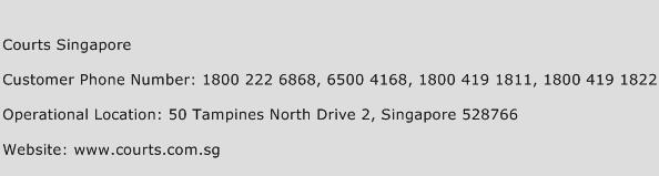 Courts Singapore Phone Number Customer Service