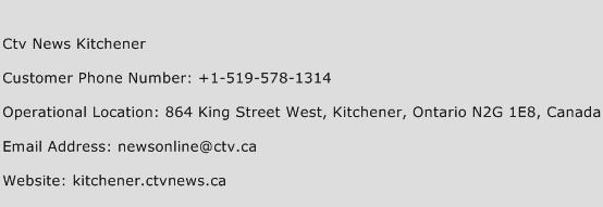 Ctv News Kitchener Phone Number Customer Service