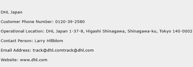 DHL Japan Phone Number Customer Service