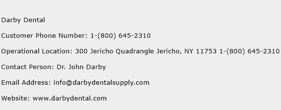 Darby Dental Phone Number Customer Service