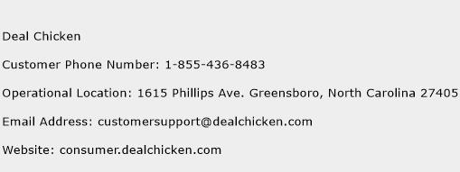 Deal Chicken Phone Number Customer Service