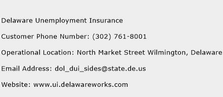 Delaware Unemployment Insurance Phone Number Customer Service