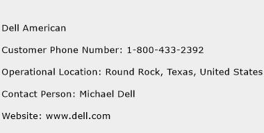 Dell American Phone Number Customer Service