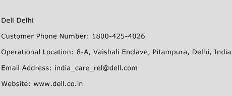 Dell Delhi Phone Number Customer Service
