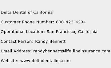 Delta Dental of California Phone Number Customer Service