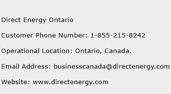 Direct Energy Ontario Phone Number Customer Service