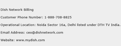 Dish Network Billing Phone Number Customer Service