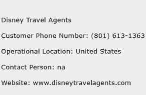 Disney Travel Agents Phone Number Customer Service