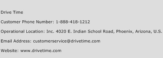 Drive Time Phone Number Customer Service
