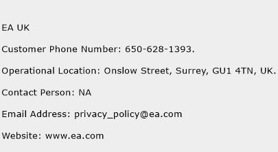 EA UK Phone Number Customer Service