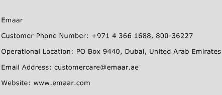 Emaar Phone Number Customer Service