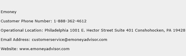 Emoney Phone Number Customer Service