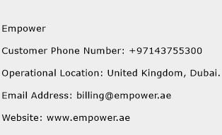 Empower Phone Number Customer Service