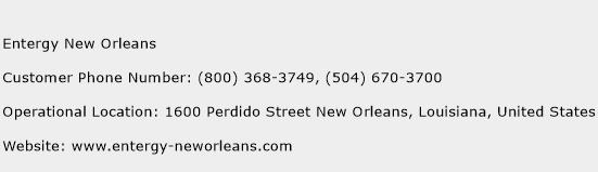 Entergy New Orleans Phone Number Customer Service