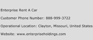 Enterprise Rent A Car Phone Number Customer Service