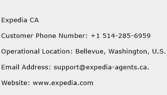Expedia CA Phone Number Customer Service