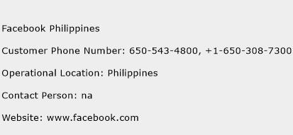 Facebook Philippines Phone Number Customer Service