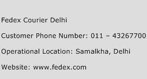Fedex Courier Delhi Phone Number Customer Service
