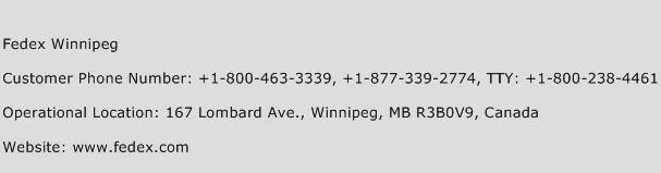 Fedex Winnipeg Phone Number Customer Service