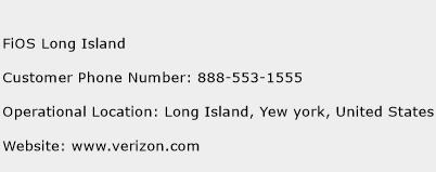 FiOS Long Island Phone Number Customer Service