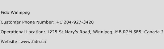 Fido Winnipeg Phone Number Customer Service