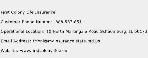 First Colony Life Insurance Phone Number Customer Service