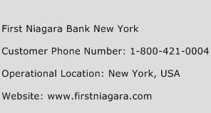 First Niagara Bank New York Phone Number Customer Service
