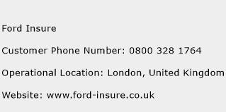 Ford Insure Phone Number Customer Service